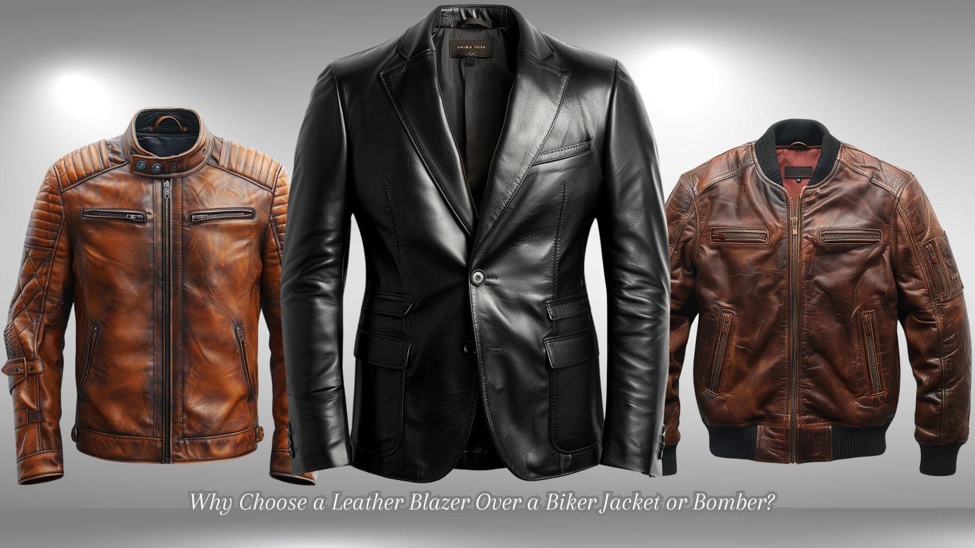 Men's Leather Blazers Vs. Bomber and Biker Leather Jackets – Amrika Leather