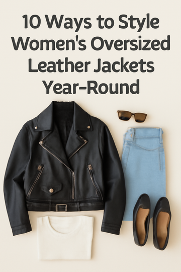 10 Ways to Style Women’s Oversized Leather Jackets Year-Round