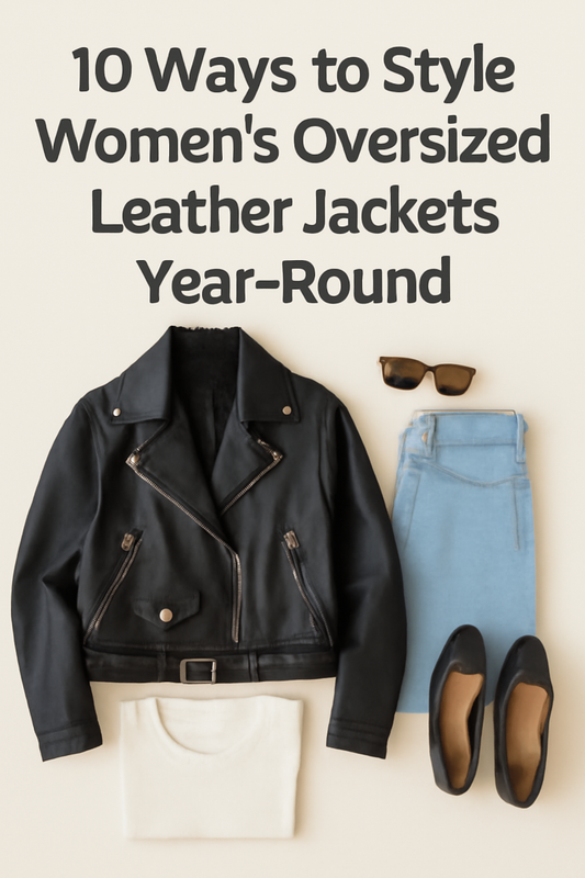 10 Ways to Style Women’s Oversized Leather Jackets Year-Round