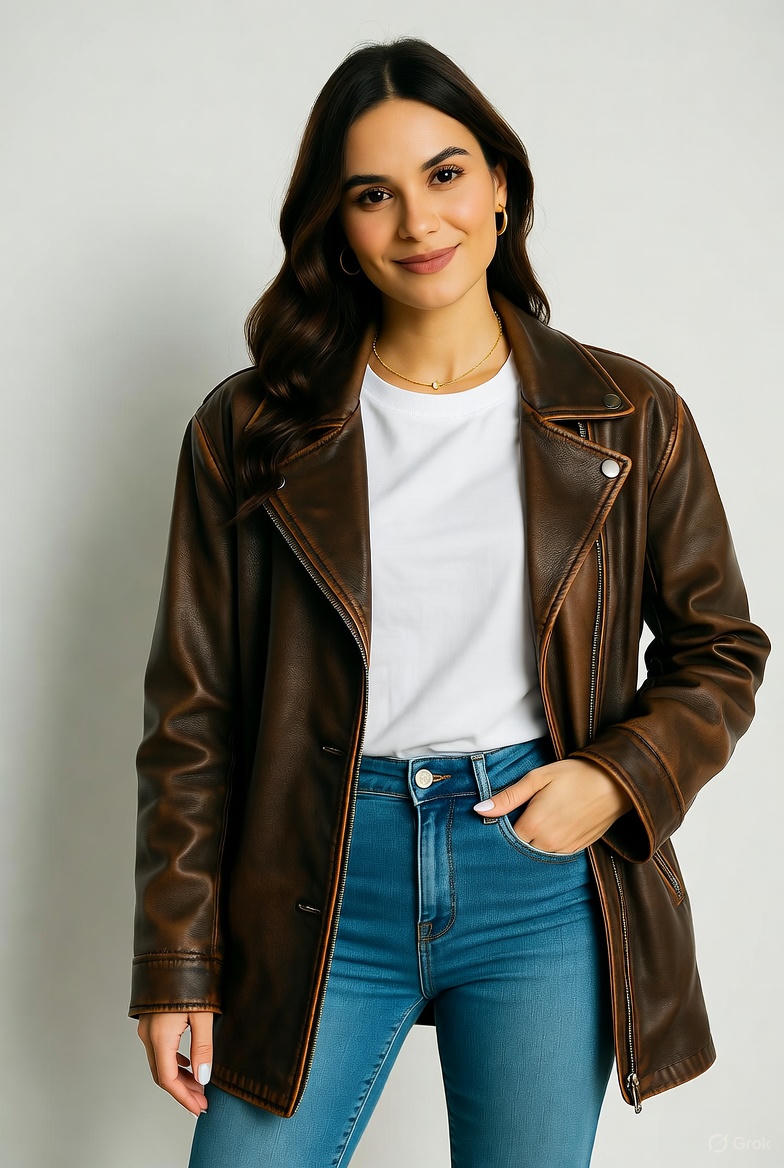 Best Ways to Rock a Brown Oversized Jacket with Denim