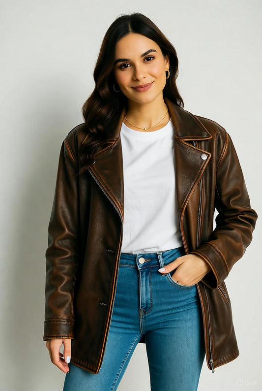 Best Ways to Rock a Brown Oversized Jacket with Denim