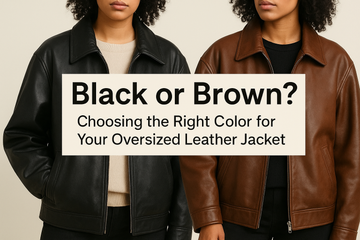 Black or Brown Choosing the Right Color for Your Oversized Leather Jacket