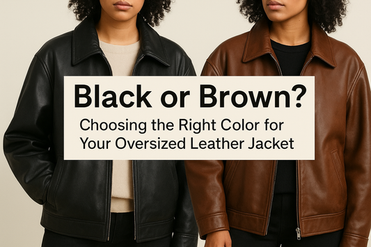 Black or Brown Choosing the Right Color for Your Oversized Leather Jacket