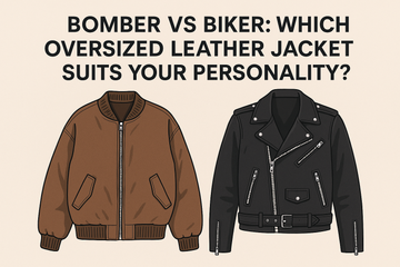 Bomber vs Biker Which Oversized Leather Jacket Suits Your Personality