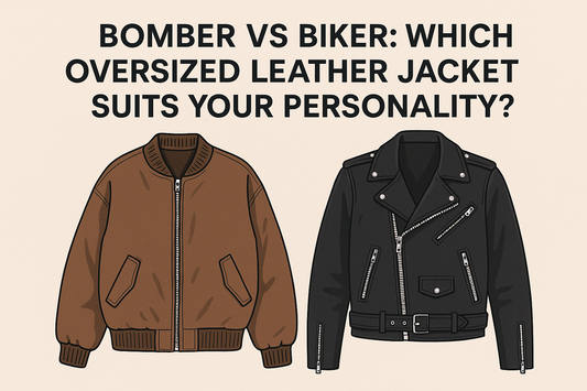 Bomber vs Biker Which Oversized Leather Jacket Suits Your Personality