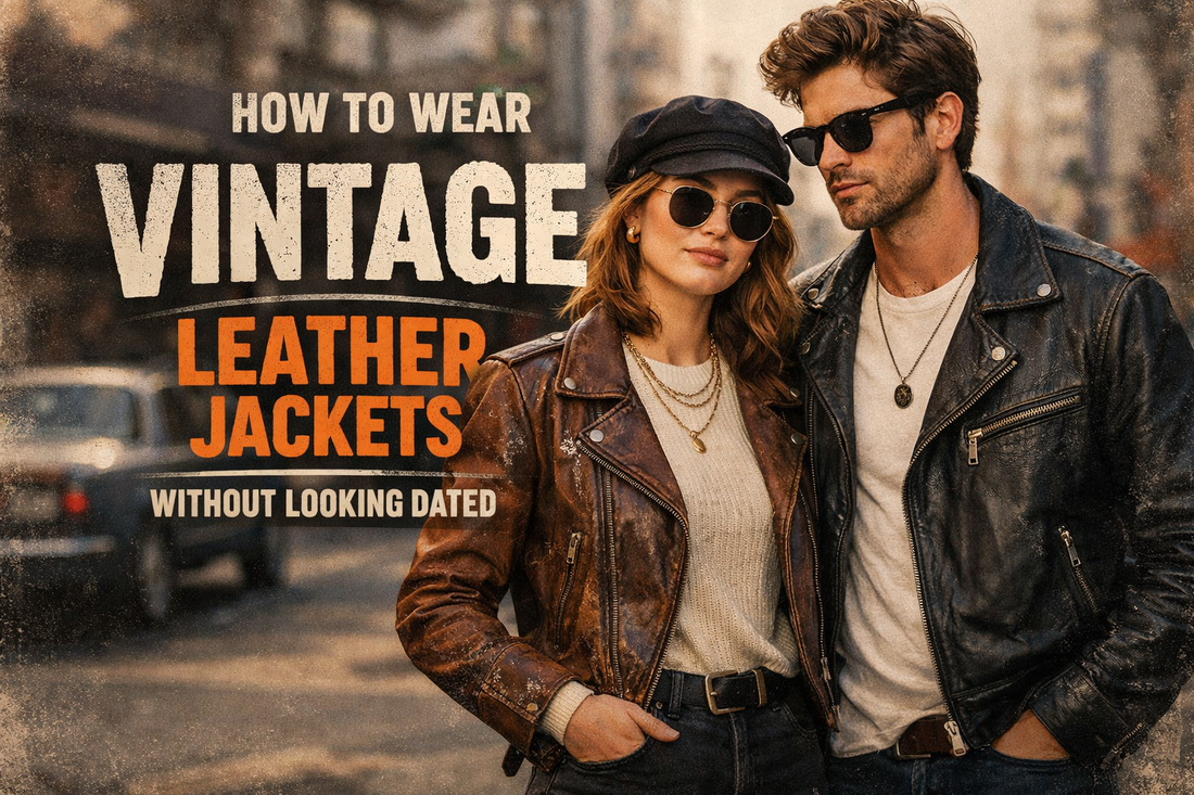How to Wear Vintage Leather Jackets Without Looking Dated