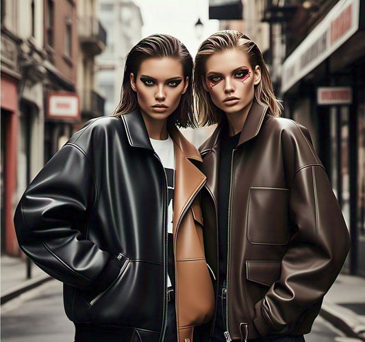 How to wear oversized leather jackets