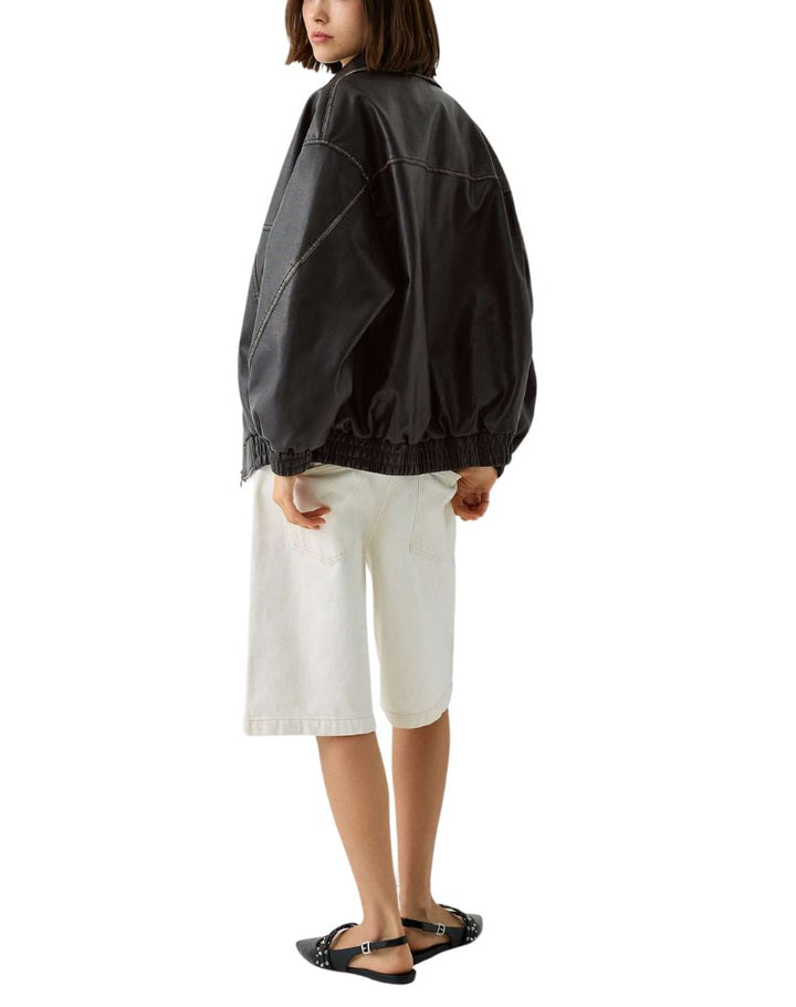 Women's Oversized Leather Bomber Jackets 2026 | Shop Now  Amrika Leather