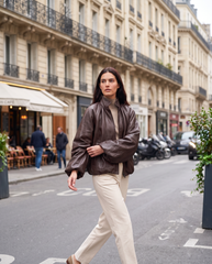 Amrika Leather Eira Leather Jacket Lifestyle Image